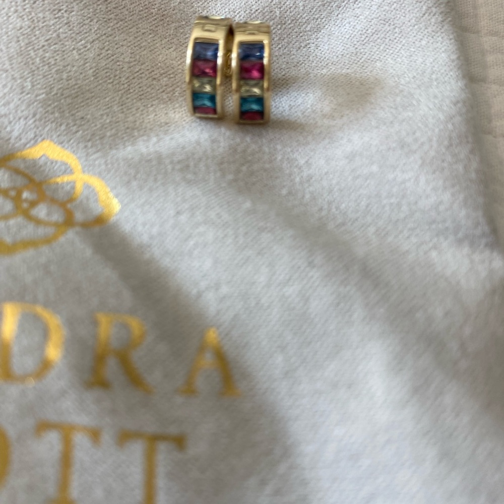 Kendra Scott Gold Huggie Earrings